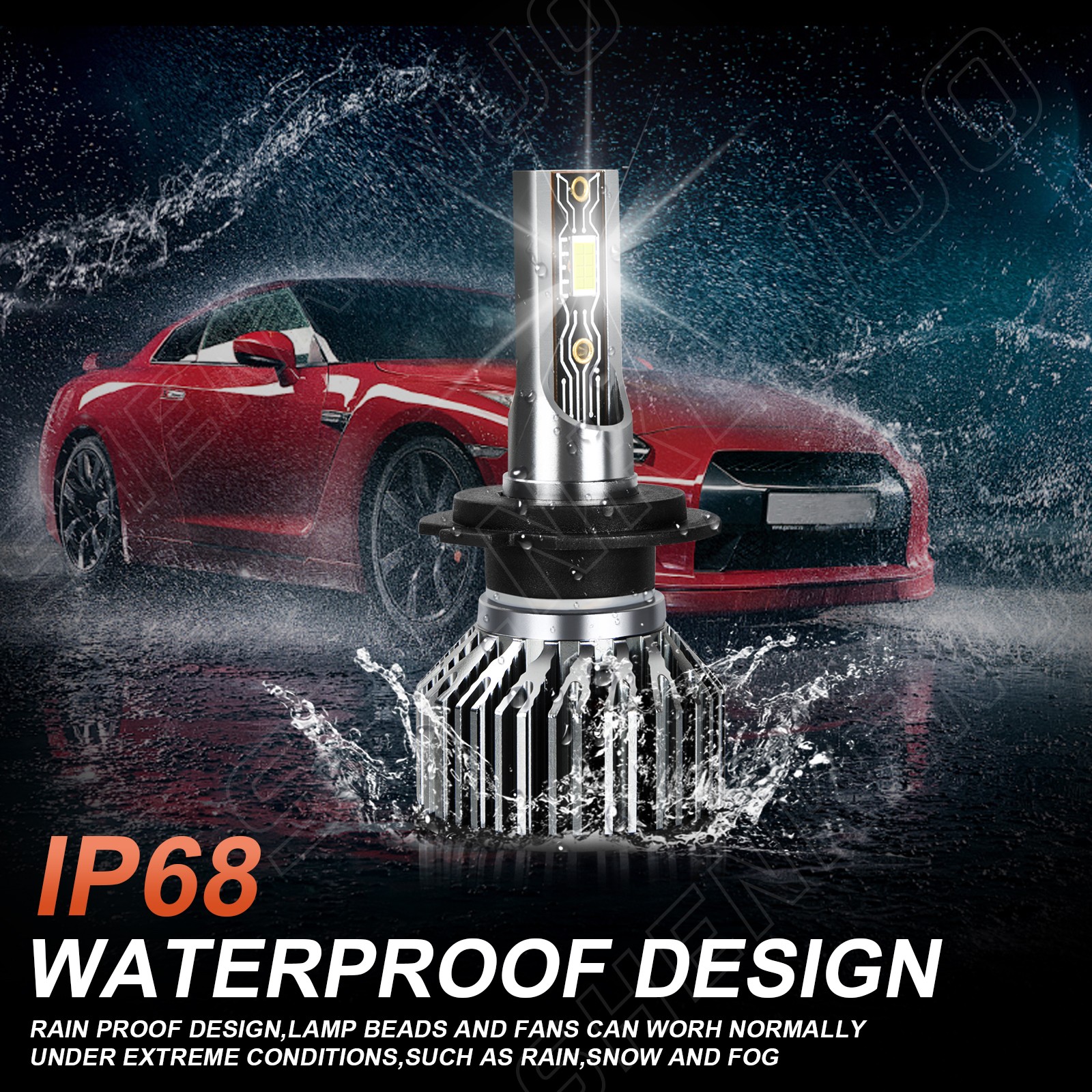For 2008-2009 Kia Amanti Combo H7 H11 LED Headlight Bulbs Hi Lo Beam 50000 hours
