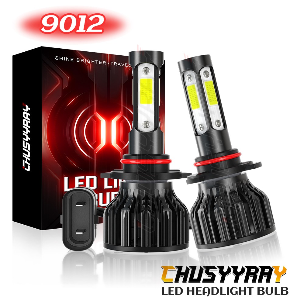 9012 HIR2 LED Headlight High Low Beam Bulb 100W 24000LM Super Bright 6000K White