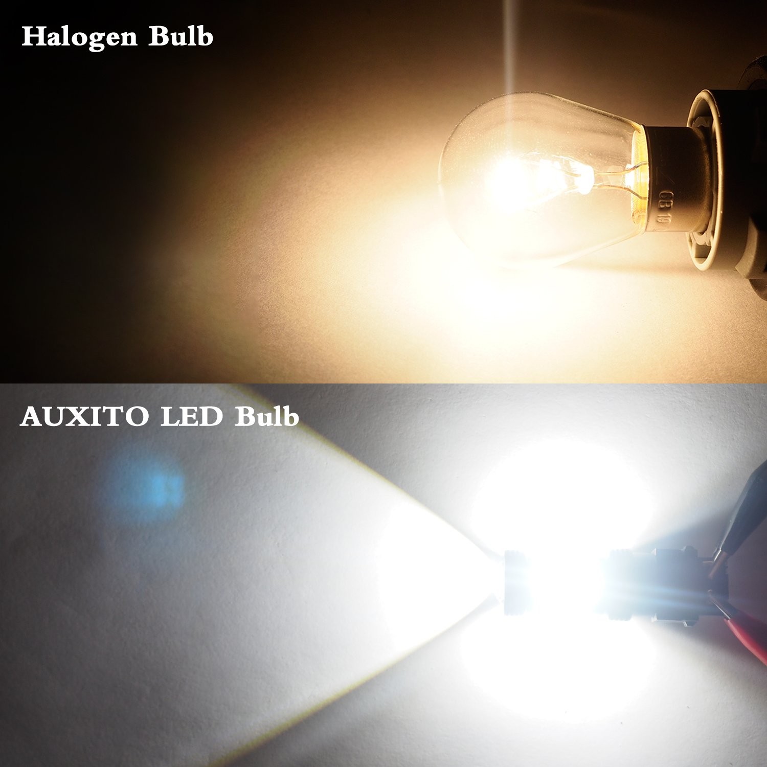 2X AUXITO 3157 3156 Turn Signal light White 3030smd High Power bulb LED AAA