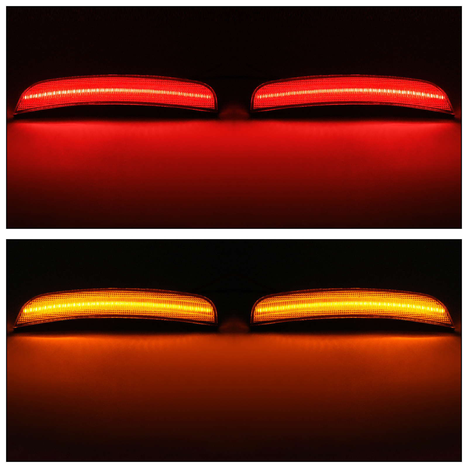 4 x Clear LED Front & Rear Side Marker Lights Lamp For Chrysler 300 2015-2023