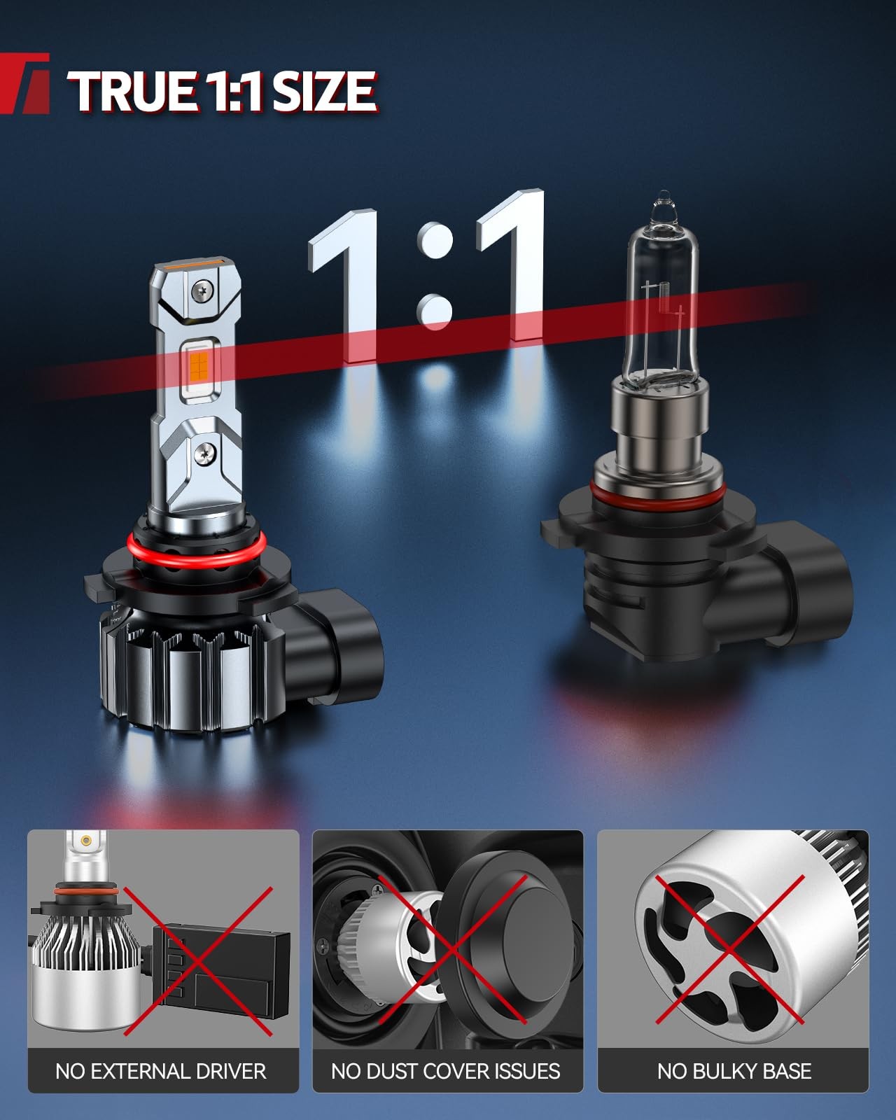 Torchbeam Ultra-Bright 90 05 LED Bulbs – High Performance Headlight Bulb, High
