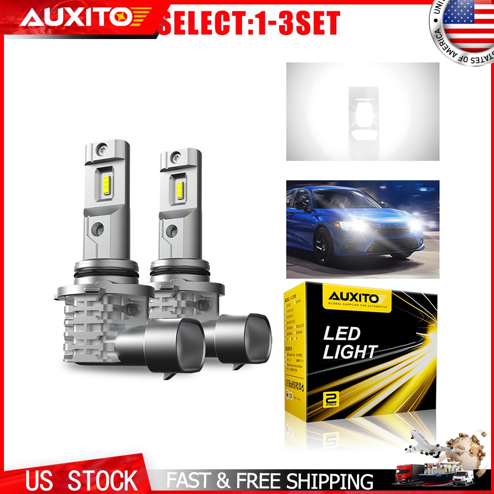 AUXITO 9006 LED Headlight Low Beam BulbS Conversion Kit White Super 6500K SL
