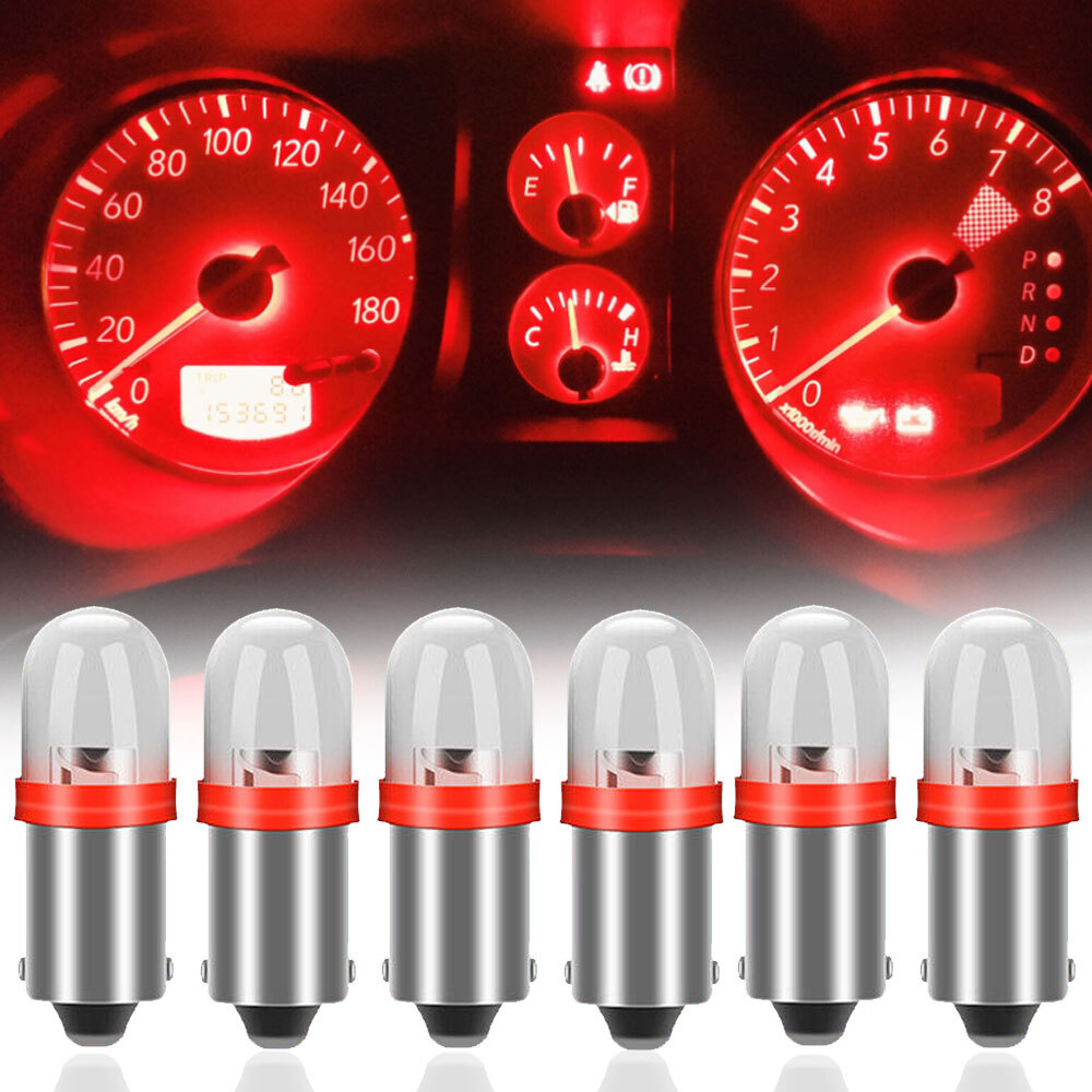 10x BA9S 1815 1816 1445 1895 LED Bulbs Car Interior Instrument Panel Dash Light