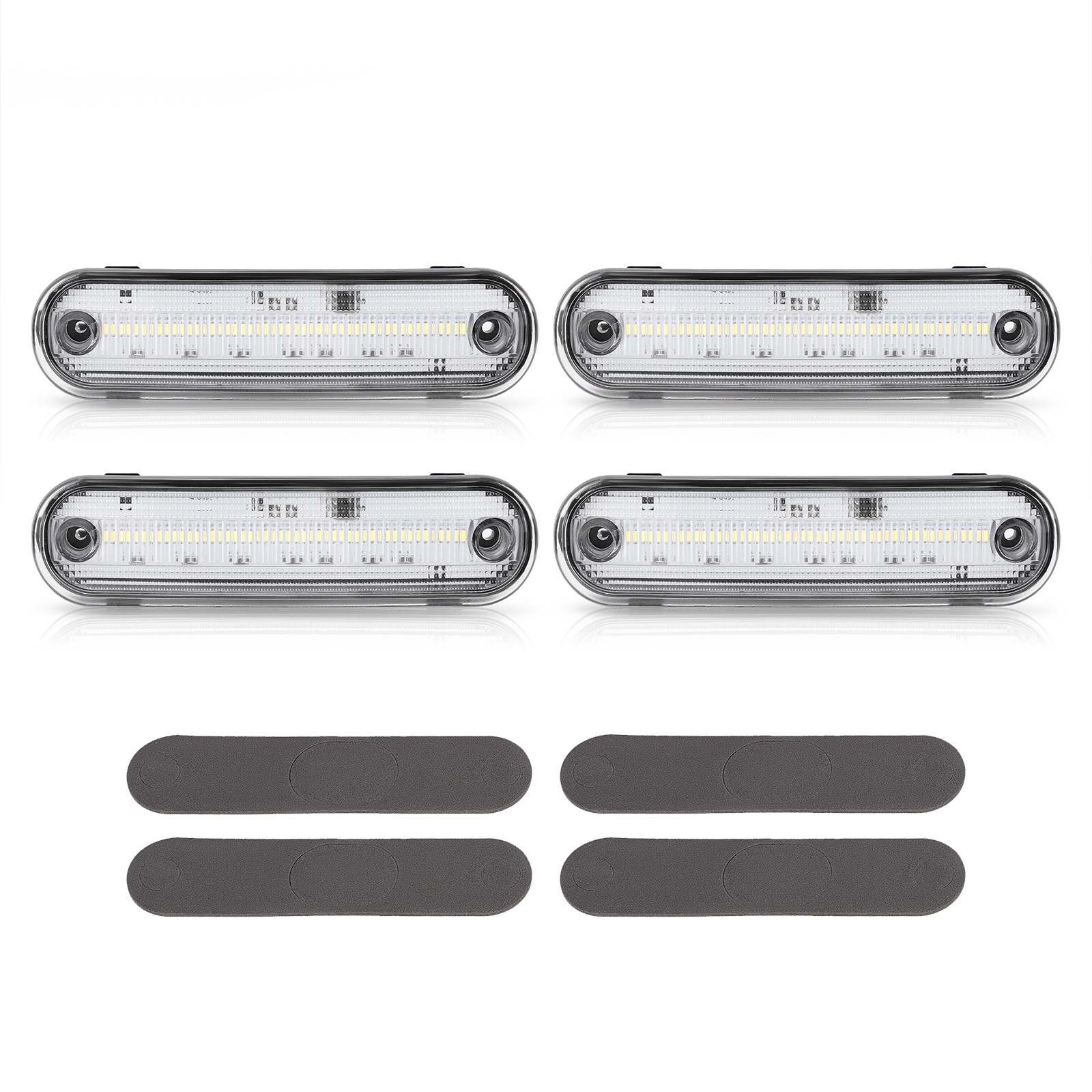 Clear Front + Rear LED Side Marker Light For Mazda Miata MX-5 1990-2005 4PCS NEW