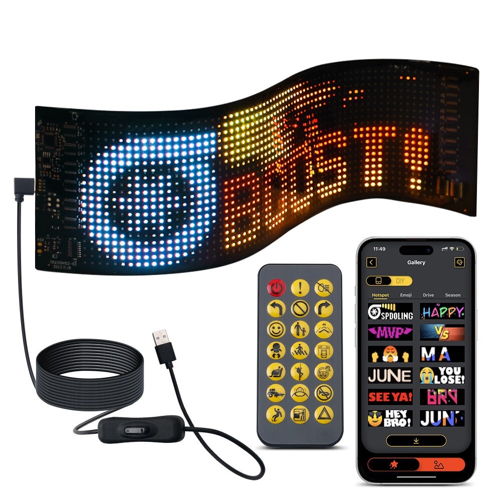 Colorful Devil Eye Lamp Soft Screen for Car Windows Led Eyes for Car Window DIY