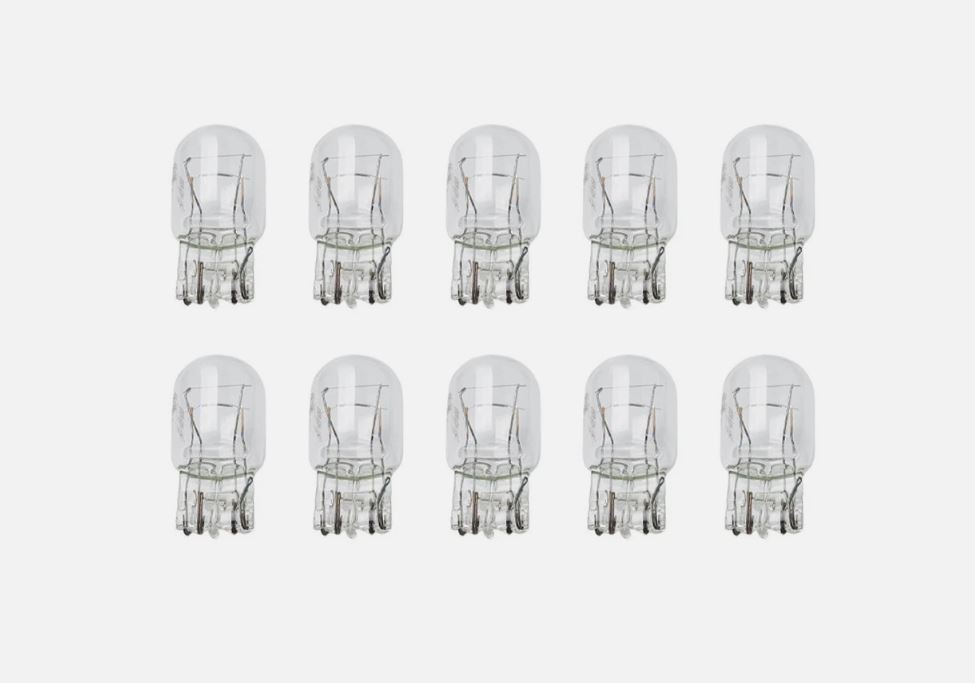 T20 580 7443 Side Light Halogen W21/5w Clear DRL 380w Stop Brake Tail Bulbs Car