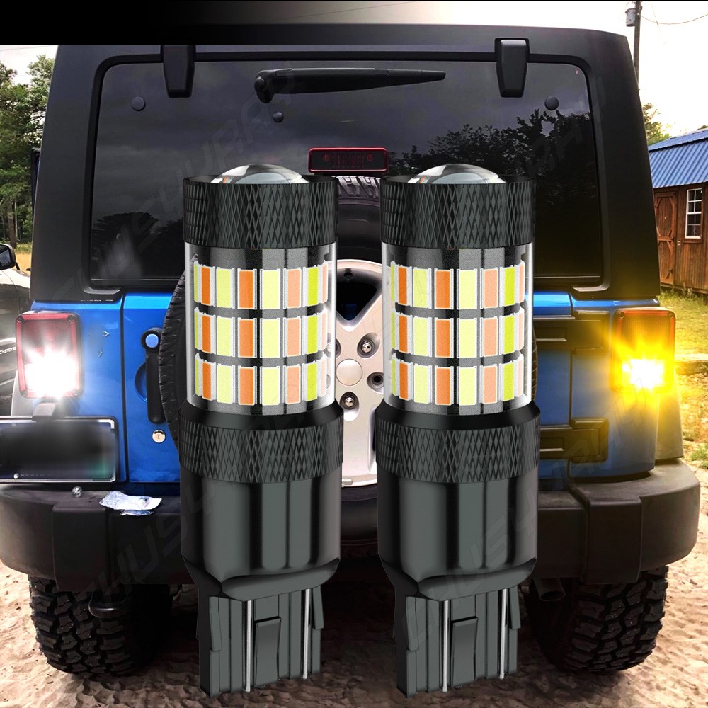 LED Front Rear Turn Light Signal Blinker Bulbs 7441 7440 Amber Error Free