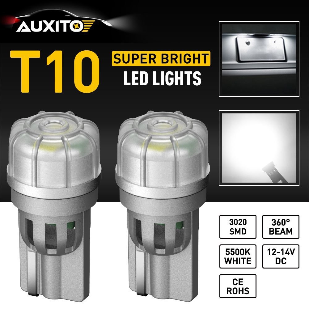 2x T10 / W5W / 194 LED Bright Canbus COB Side Lamp Wedge Light Bulb Vehicle Ship