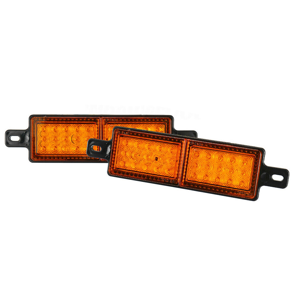 2x Amber 30 LED Front Indicator Park Lights TJM Bullbar Marker Lamp ARB Bar 12V