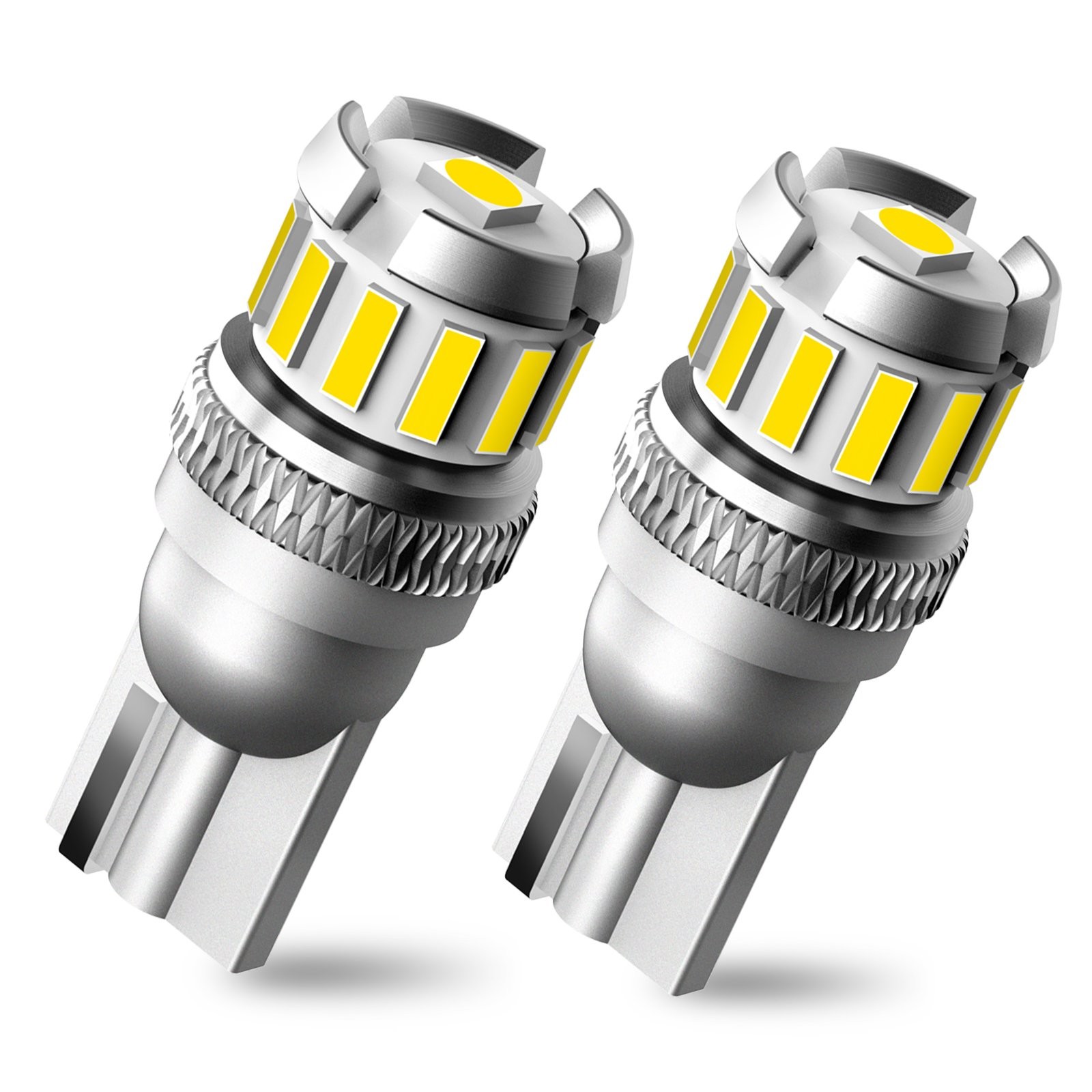T10 168 194 2825 LED Front Side Marker Light Bulb 6500K Clear Cool White Canbus