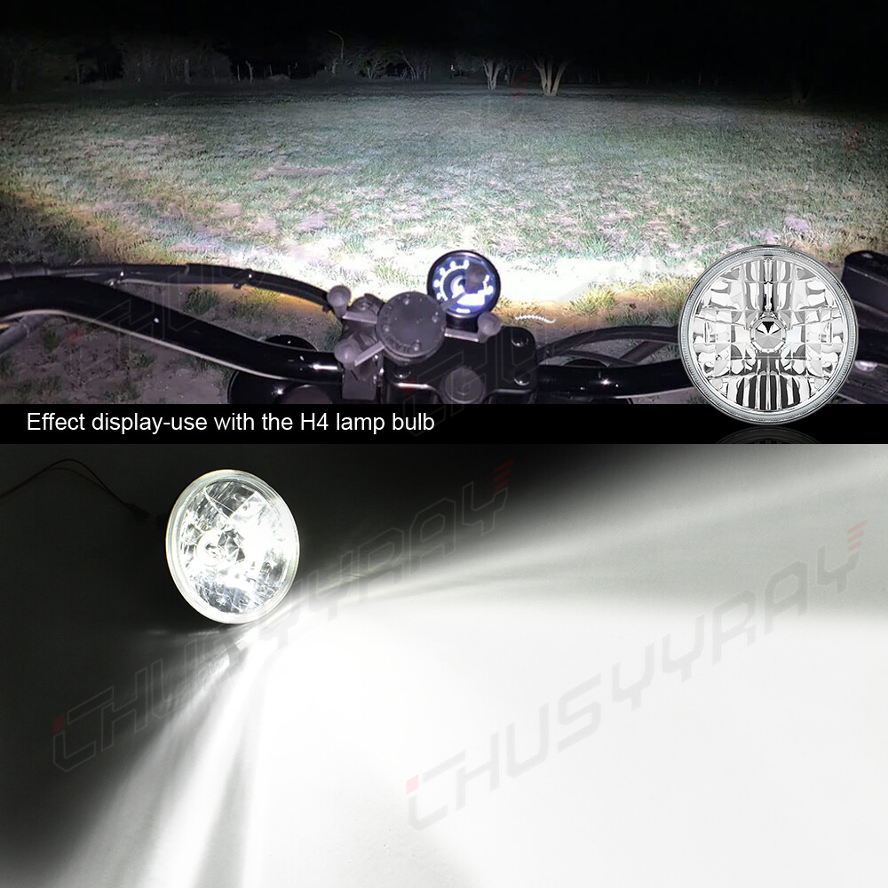 Newest Pair 7inch Led Round Headlights Hi/Low Beam for Peterbilt 379 359 Trucks