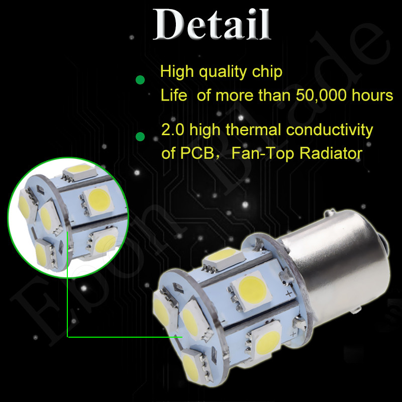 2 x 6V 1157 BAY15D LED Bulb Tail Brake Stop Reverse Signal Light For Car Motor