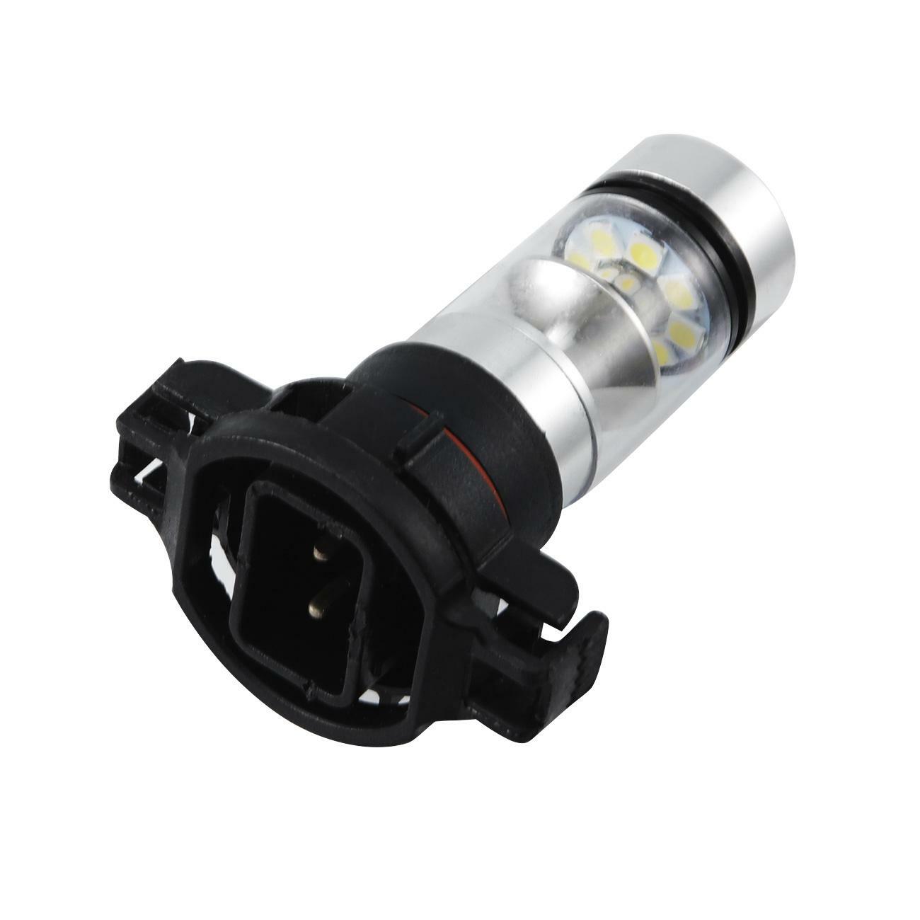 2x H16 5202 PS24WFF 100W 6000K Super White LED Fog Light Bulbs Daytime