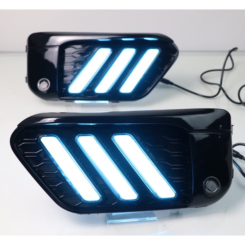 3 Color LED DRL for BMW X1 F48 16-19 Daytime Running Light Grille Style w/ Turn