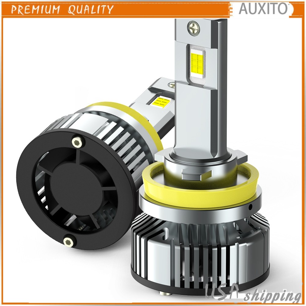 LED Headlights H8/H9 High Beam H11 Low Beam Bulbs Super Bright 6000K Xenon White