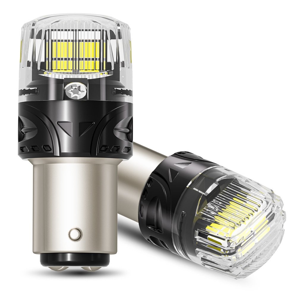 2Pcs 6500K White 1157 Bay15d 13SMD LED Car Truck Tail Brake Stop Light Bulb 12V