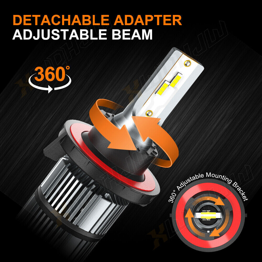 For 2004-2008 Ford F150 H13 9008 LED Headlight Hi/Lo Beam+ 9145 Fog Light Bulbs
