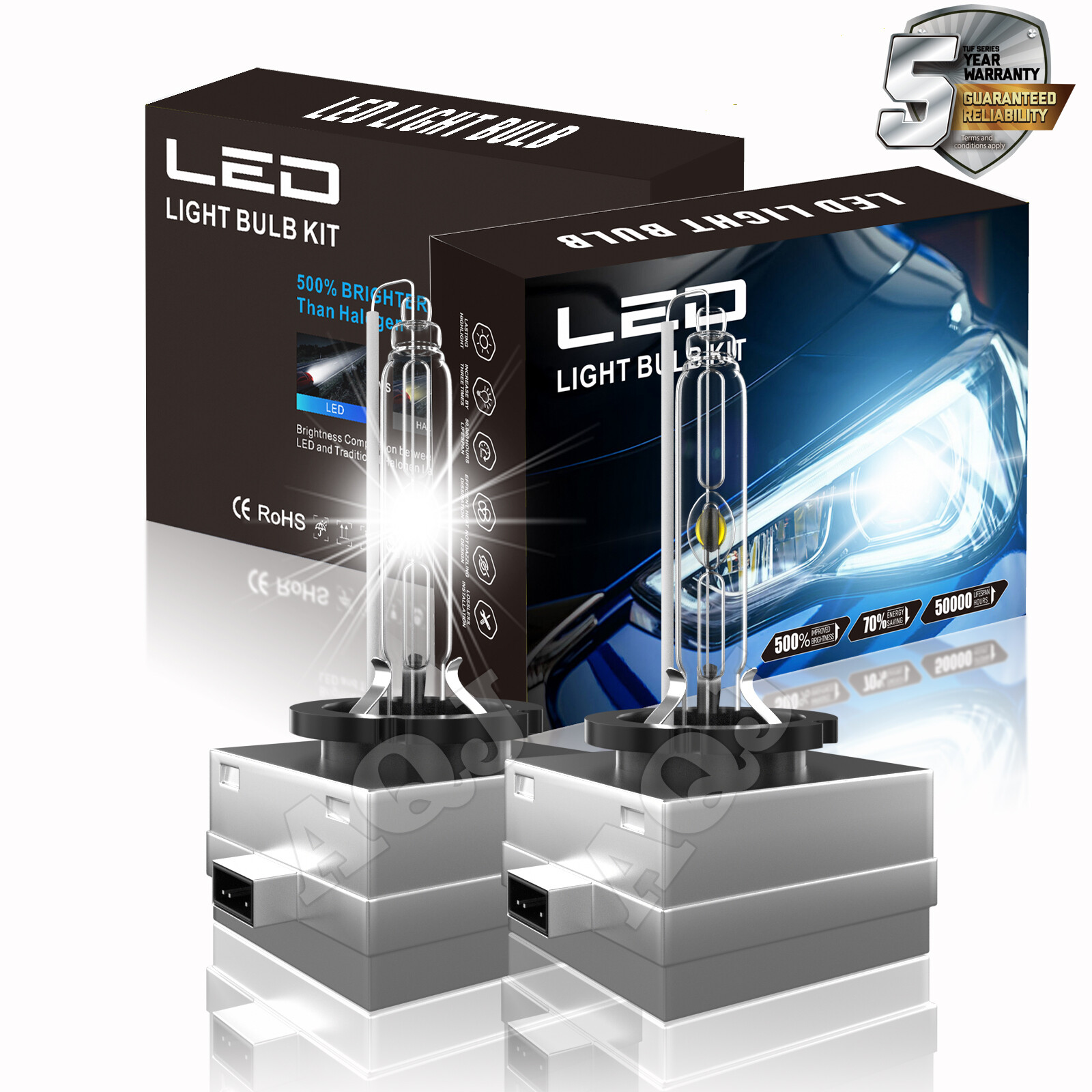 Front LED Headlight Bulb FIT FOR CHEVROLET BLAZER 2019-2020 High/Low Beam 6000K