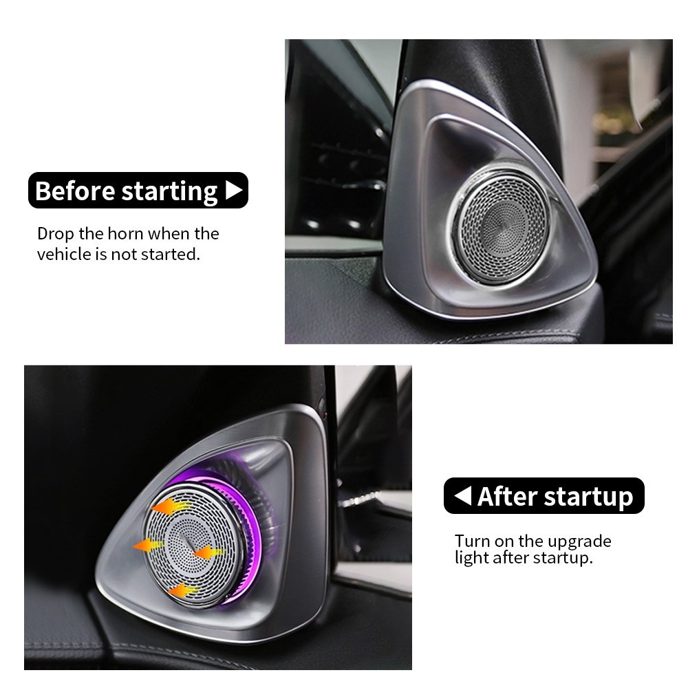 For Mercedes Benz S Class 4D Tweeter LED Speaker Ambient Lamp S500 S580 W223 AMG
