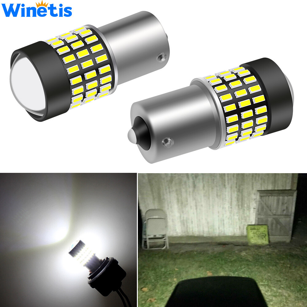 2 Extra Brite White LED Bulbs Riding Lawn Mower Headlight Conversion Replacement