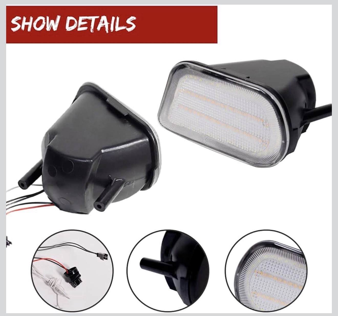 Clear Lens Switchback White/Amber DRL LED Turn Signal Lamp