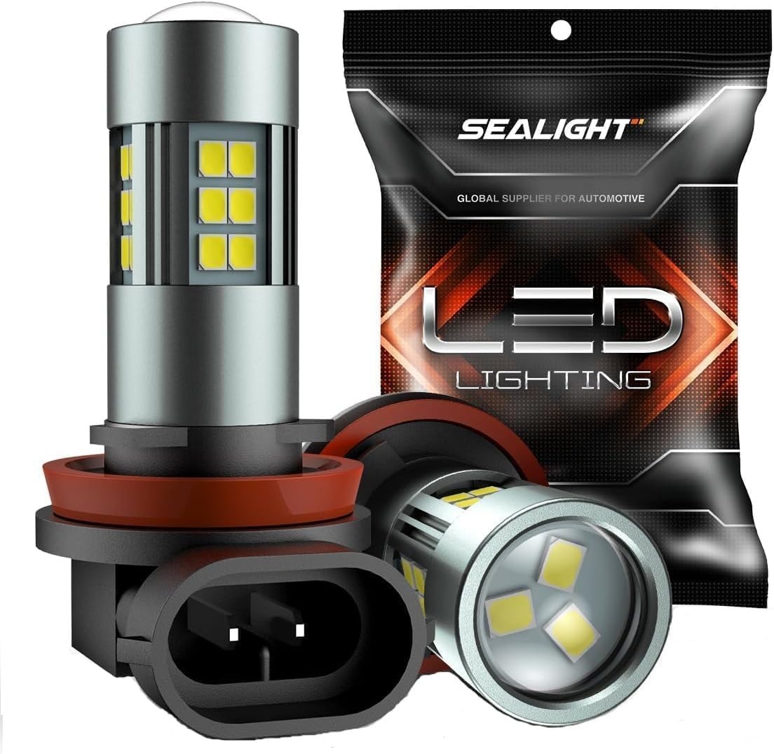 600% Visibility H16/H8 LED Fog Lights with 360° Illumination