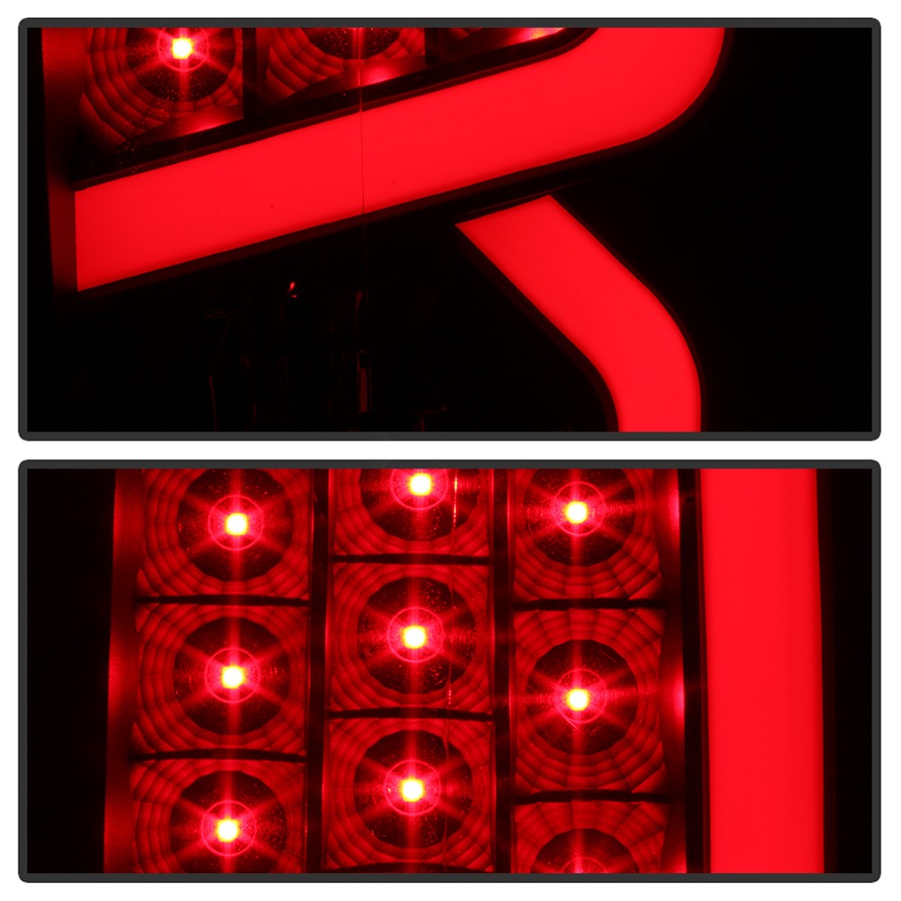 For 2014-2021 Toyota Tundra Smoke Lens Clear LED Tube Tail Lights Set Left+Right