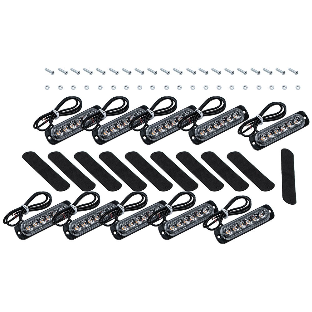 LED Light Bar Strobeh Signal Lamp for Off road Truck Diecast Aluminum Housing