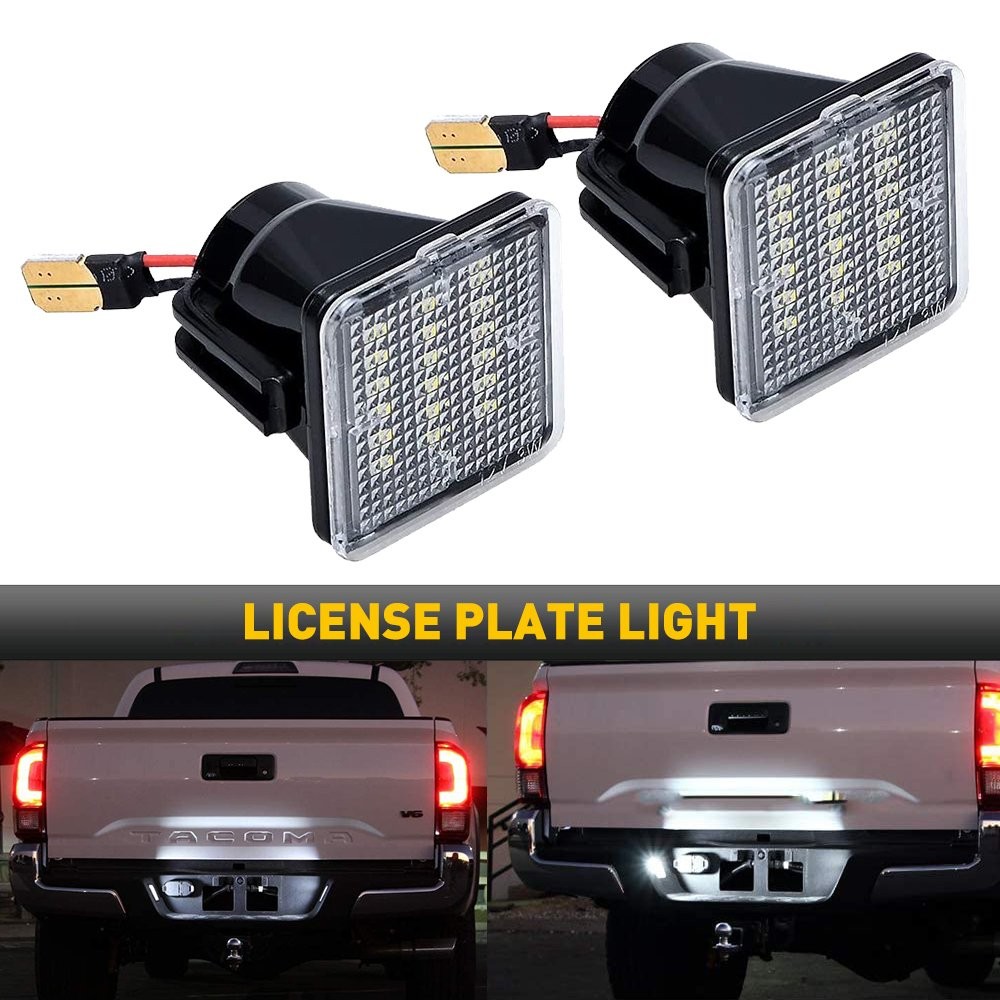 For Toyota Tundra Tacoma Super White 18 SMD LED License Plate Lamp Light 2PCS