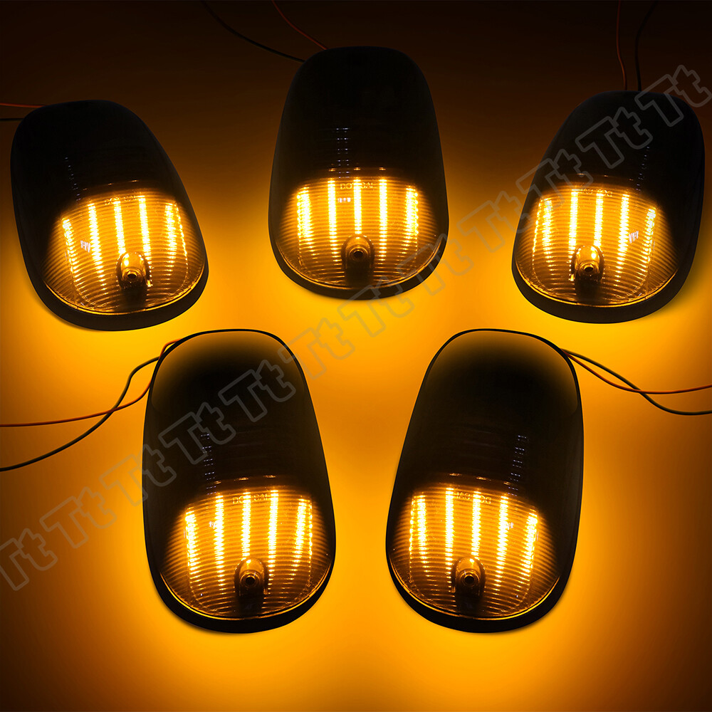 For 03-18 Dodge Ram 1500 2500 3500 Truck LED Cab Roof Marker Running Light Smoke