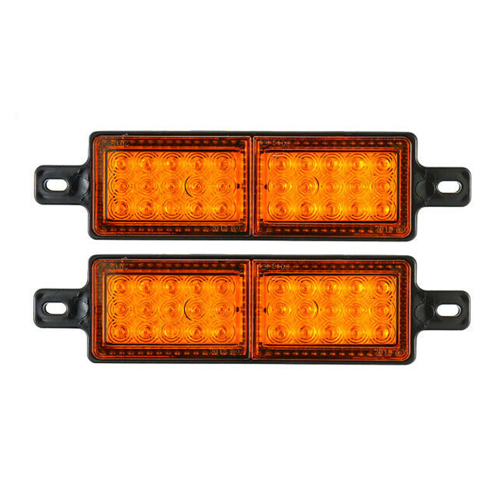 2x Amber 30 LED Front Indicator Park Lights TJM Bullbar Marker Lamp ARB Bar 12V