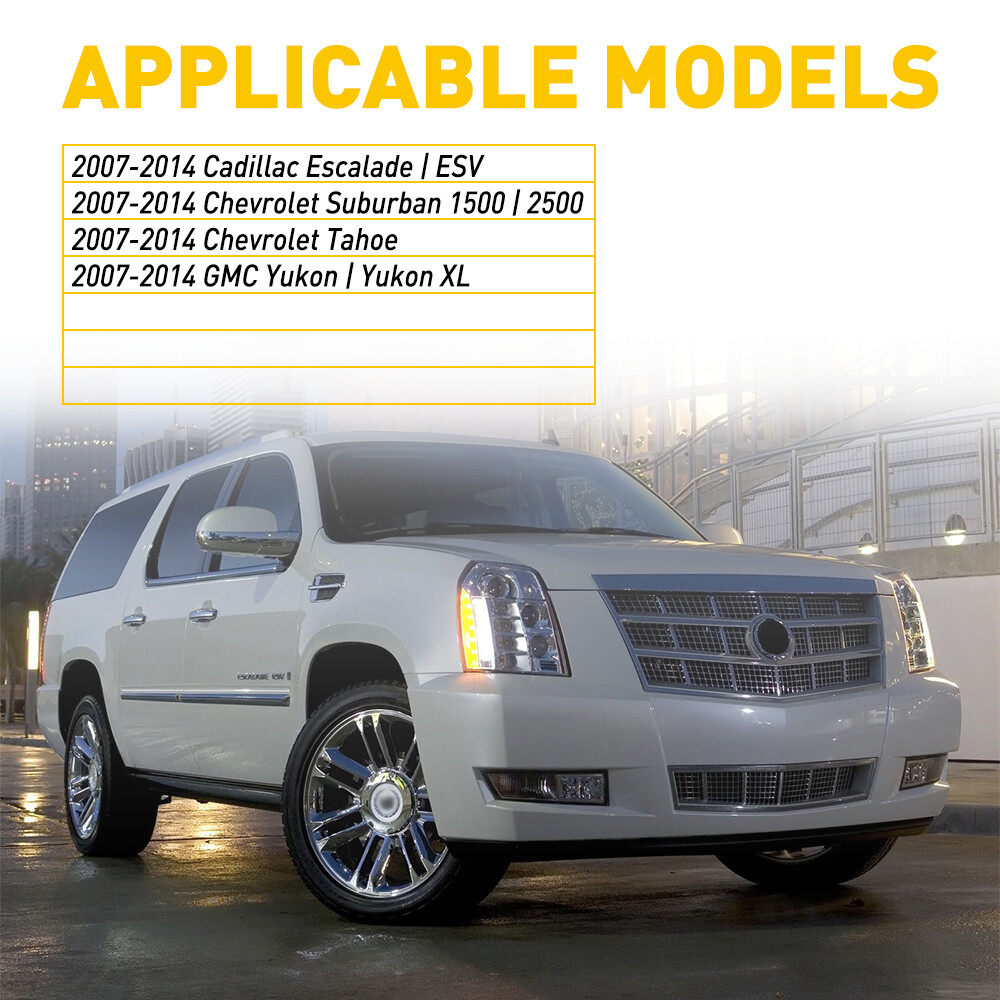 LED License Plate Tag Lights For 2007-2014 Suburban Tahoe Escalade ESV 2X 4X