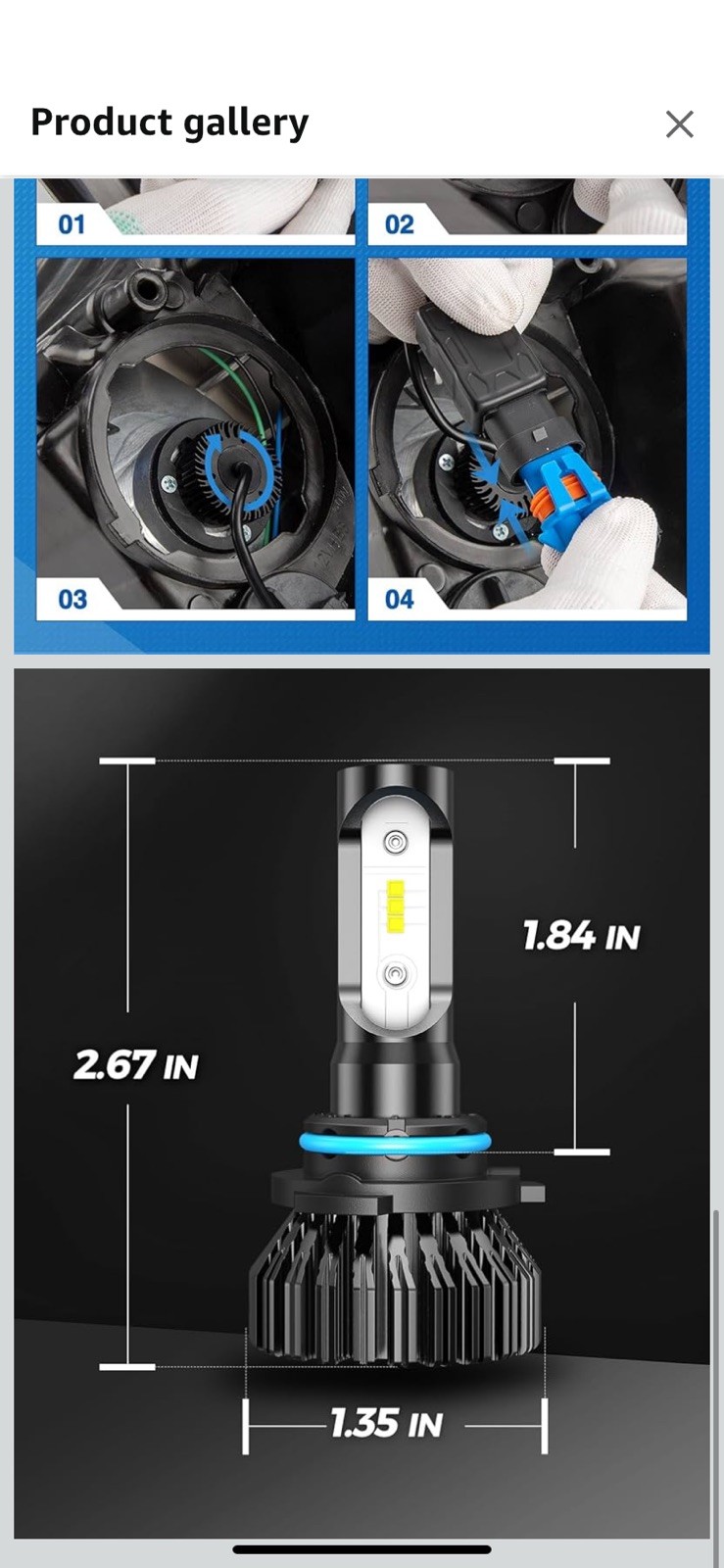 Marsauto 9006 Bulbs HB4 HB4U 9006XS Fog Bulb 12 CSP Chips Cool Bright Pack of 2