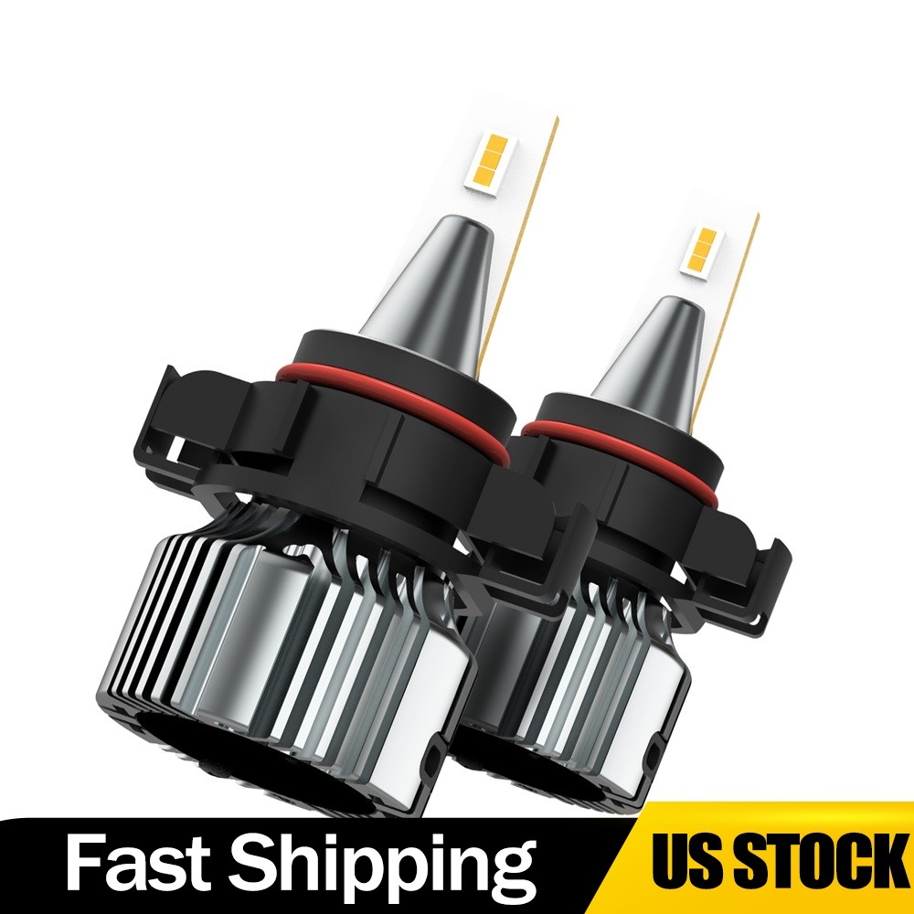 2/4X 5202 5201 LED Fog Light Bulbs 3000K Amber For Dodge Charger Durango Grand
