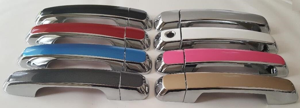 Custom Black OR Chrome Door Handle Covers 2010-2022 Toyota 4Runner U PICK CLR