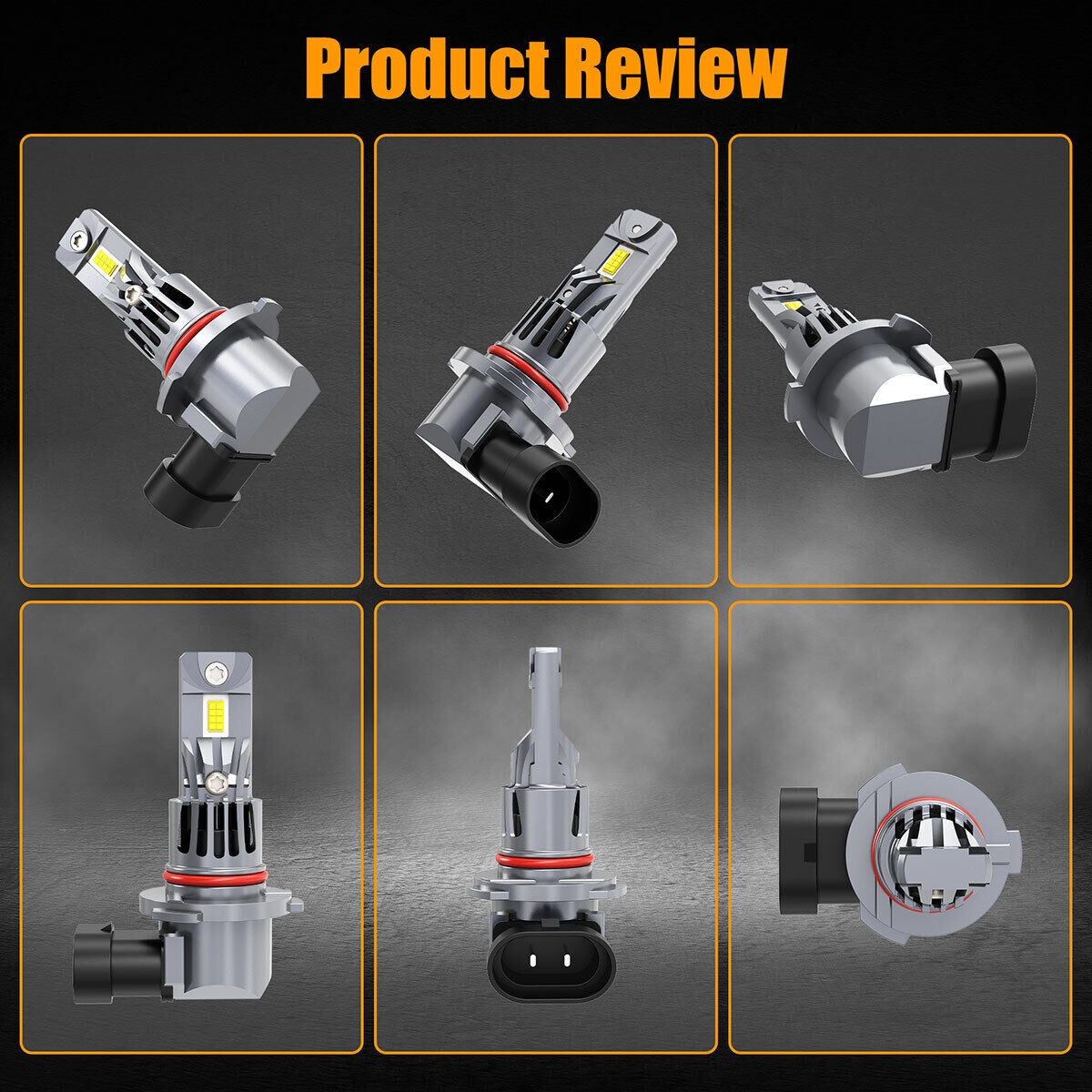 9006 9005 LED Headlight Kit Combo Bulbs 12000K High Low Beam Super Bright White