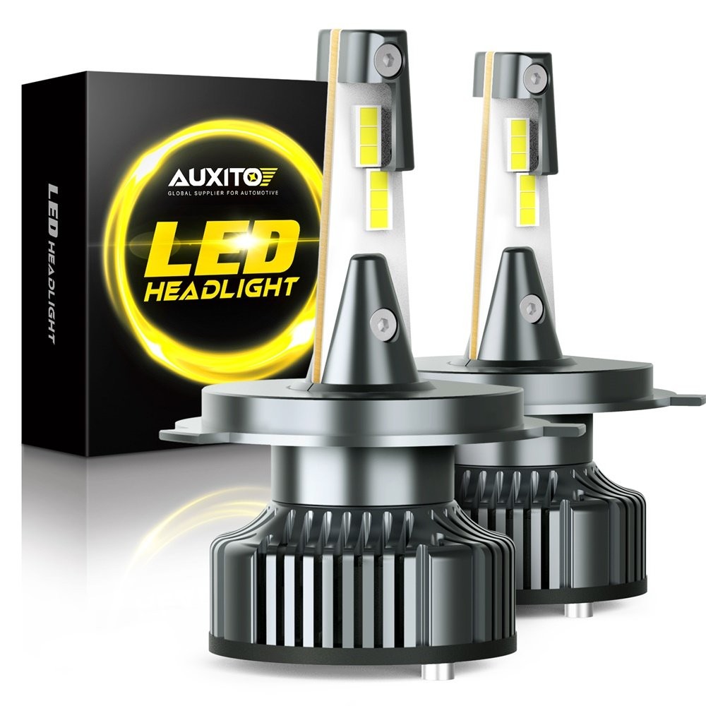 AUXITO 2X H4/9003/HB2 LED Bulbs M6 Series Dual Hi/Low Xenon White 6500K 32000LM