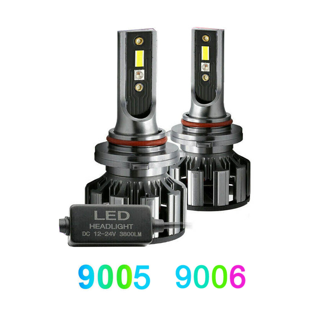 4pcs H11 + 9005 LED Combo RGB Multicolor Headlight Fog Light Bulb Phone Control