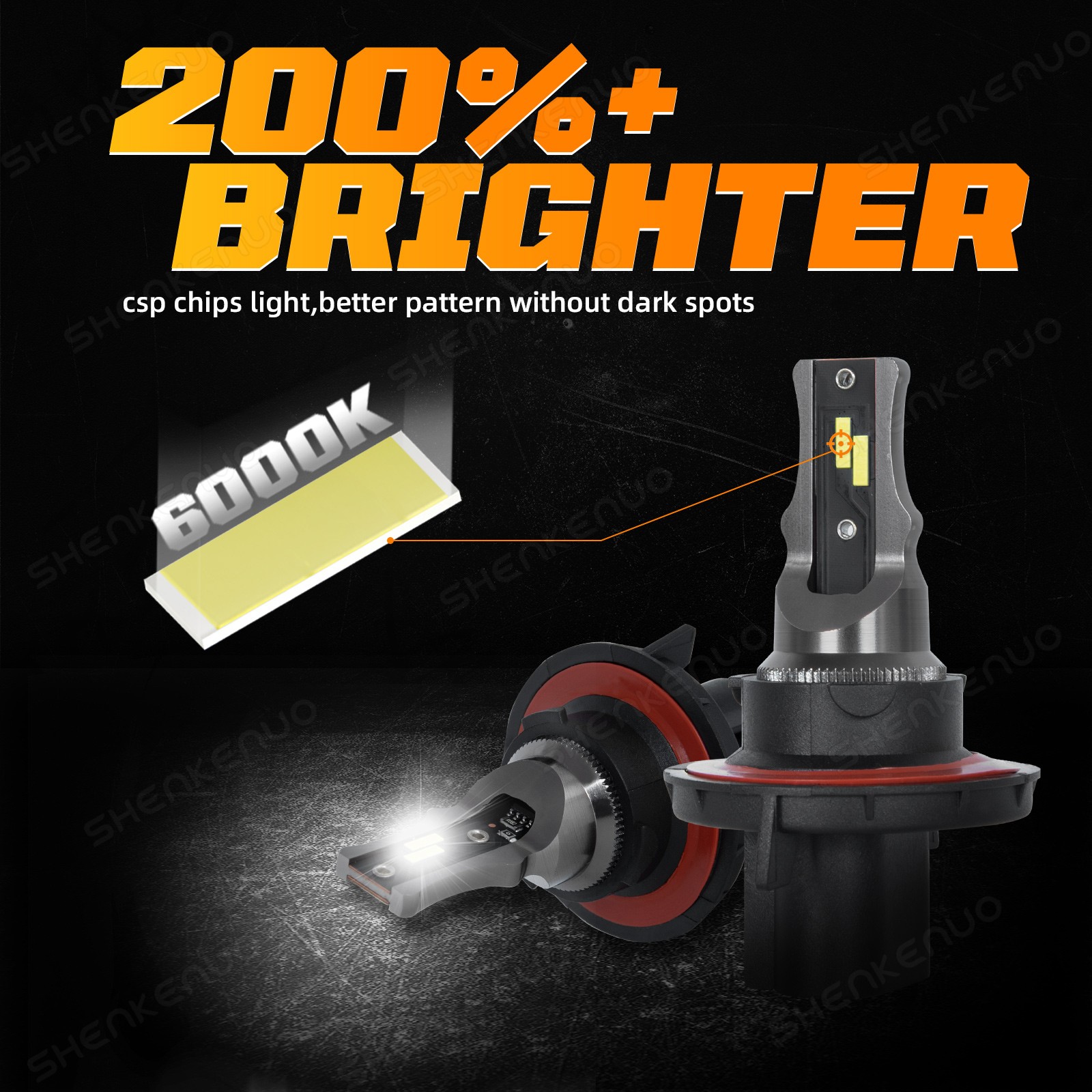 H13/9008 9145 LED Headlight Fog Light Bulbs For RAM 1500 2500 3500 2011-2012