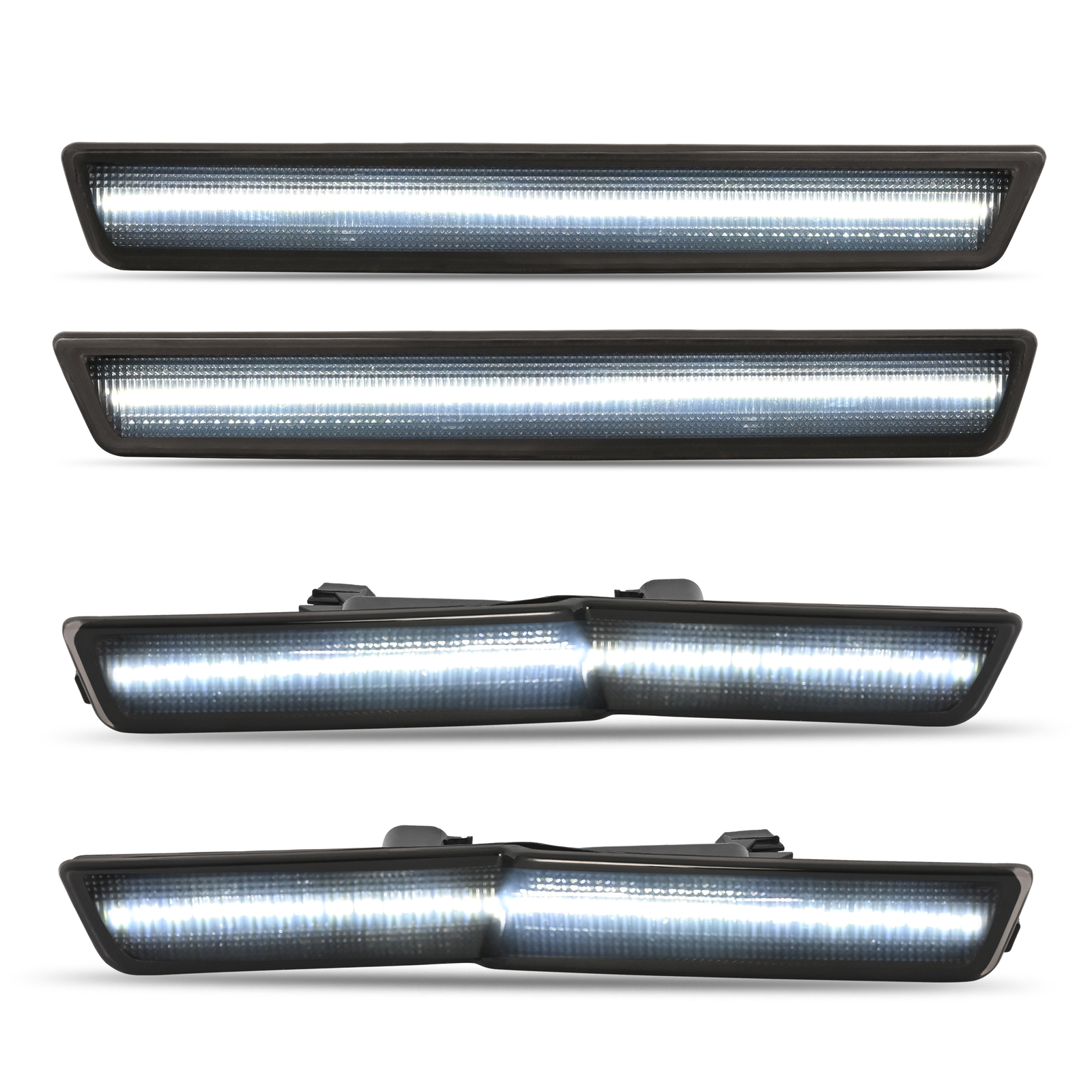 For Dodge Challenger SRT Widebody 18-22 Front&Rear Smoked LED Side Marker Light