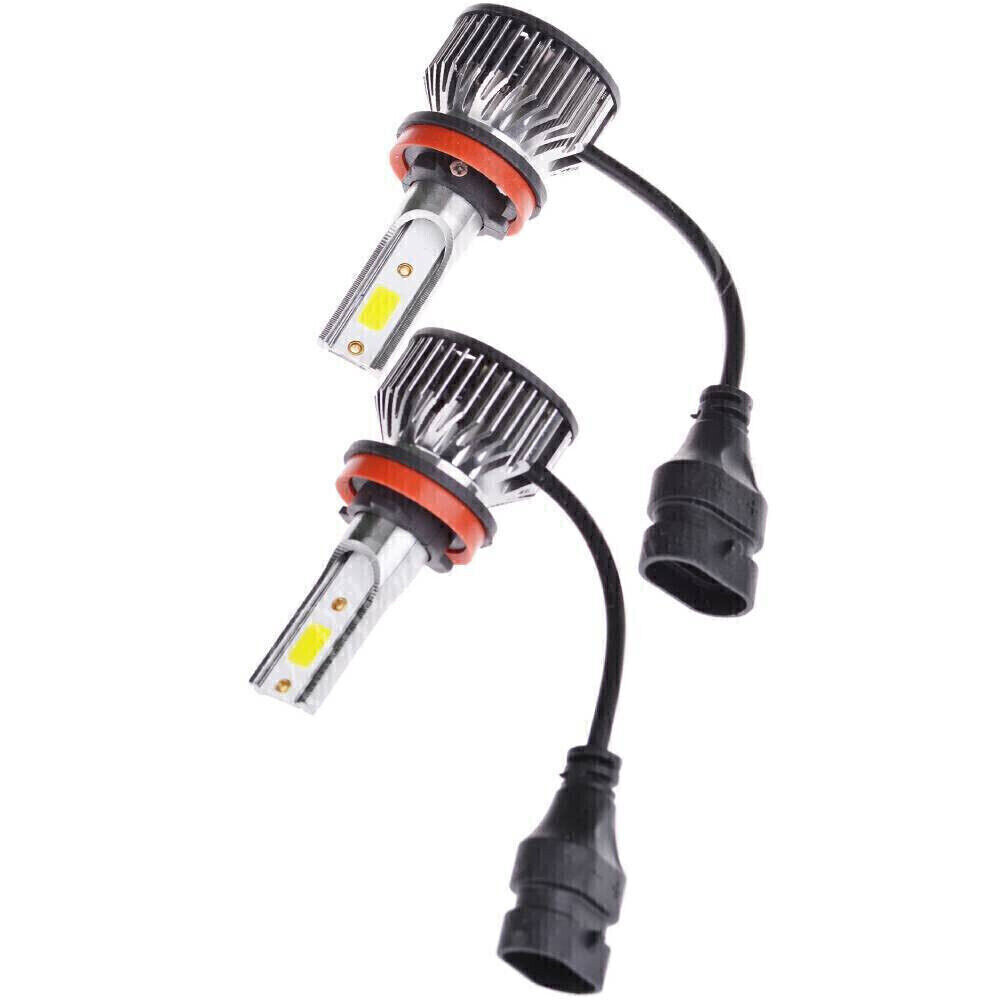 2x H11 LED Headlight Super Bright Bulbs Kit 16000K White 330000LM High/Low Beam