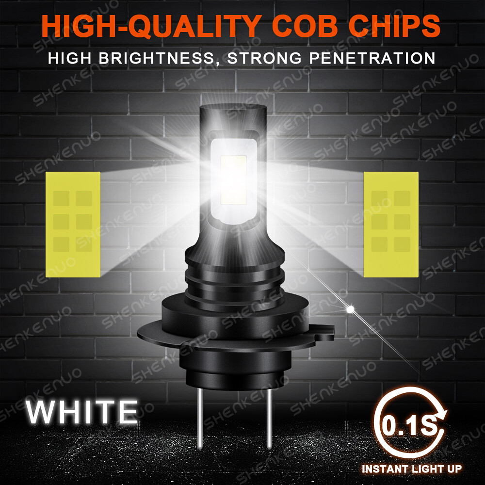 For Yamaha YZF R6 2007-2014 2PC H7 LED Headlight Lamp Bulbs Kit 6000K Cool White
