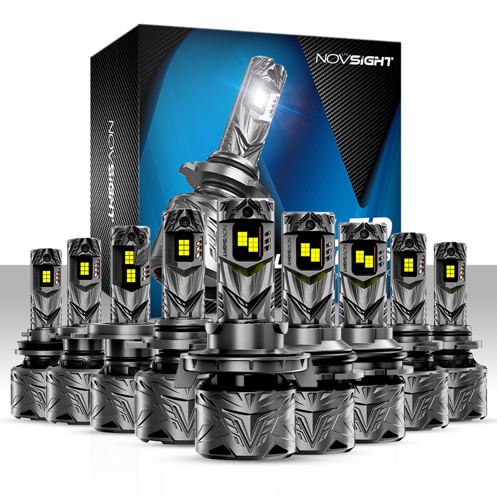 NOVSIGHT LED Headlight Bulbs High/Low Beam/Fog Light H11 9005 9006 9145 H13 H4