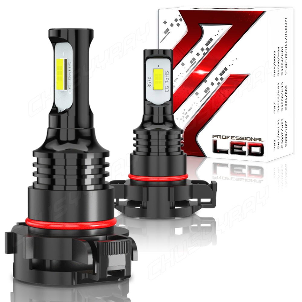 H7+H11+5202 LED Headlights Hi/Lo+Fog Lights Bulbs White For GMC Acadia 2007-2012