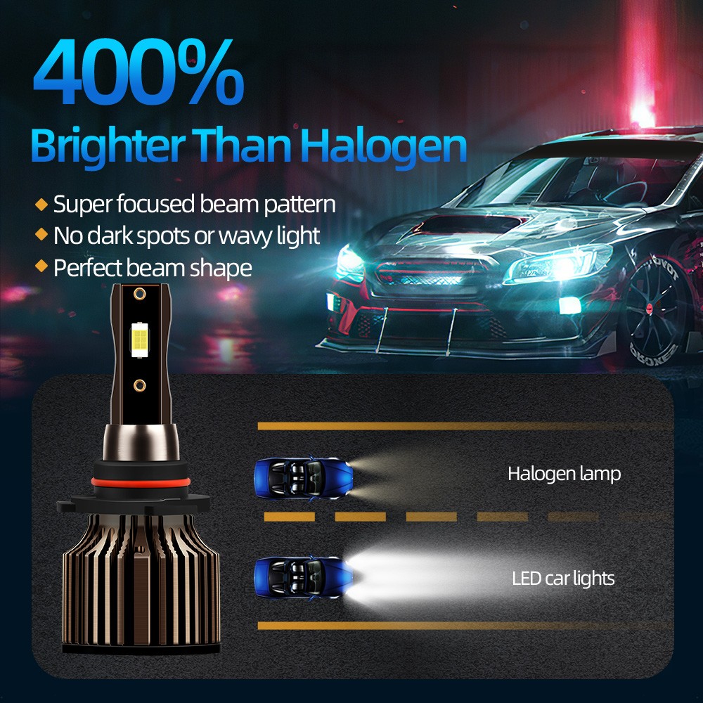 9006 9005 LED Headlight Bulb KIT High Low Beam Lamp For Chevy C2500 1990-2000