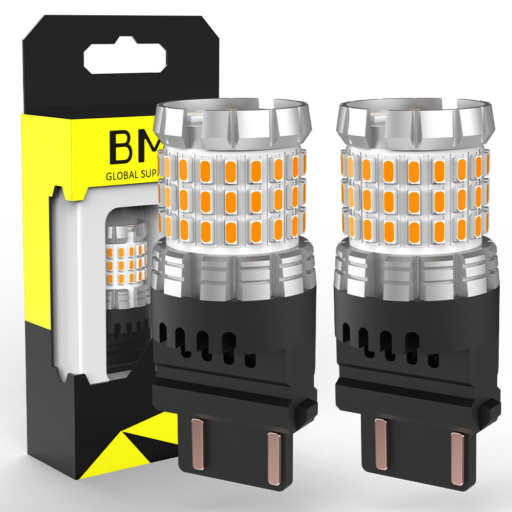2X Amber 3157 LED Turn Signal Parking Lights For Toyota Corolla Tacoma Tundra