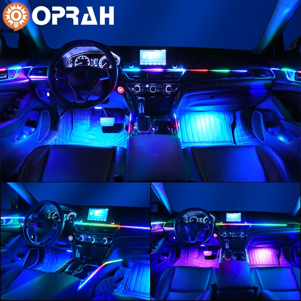 RGB Remote APP Car Symphony Ambient Light 256 Color Led Atmosphere Acrylic Strip