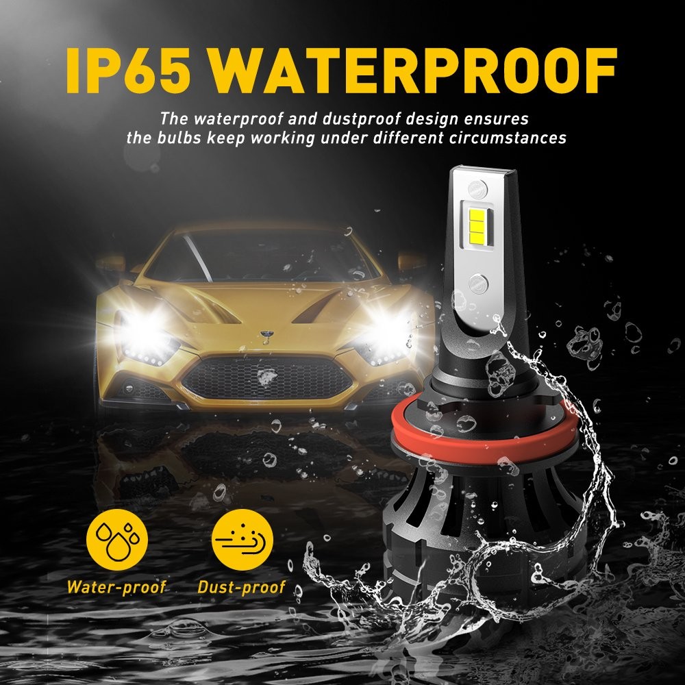 Z1PLUS SERIE Xenon White LED Headlight High Low Beam 9005 H11 Bulb Kit Autopart1