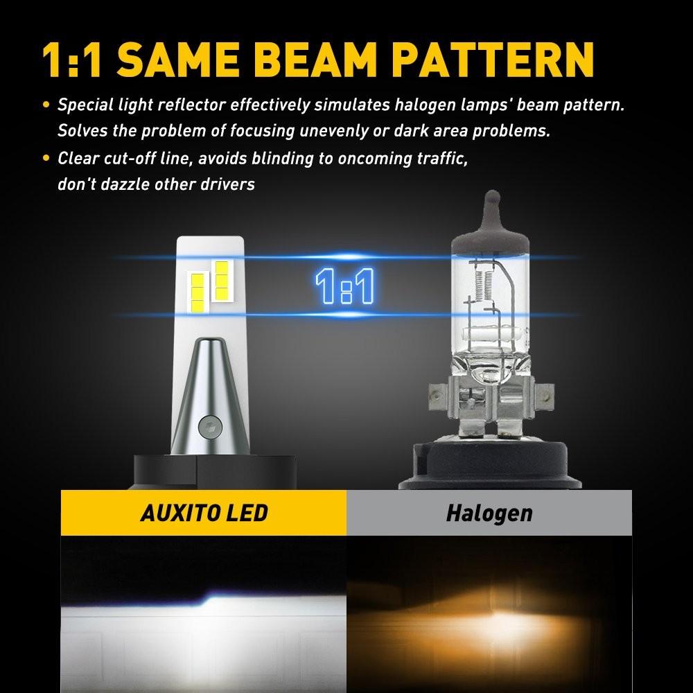 Super Bright 9007 LED HB5 Headlight Bulb High Low Beam 6500K White 1-10Set