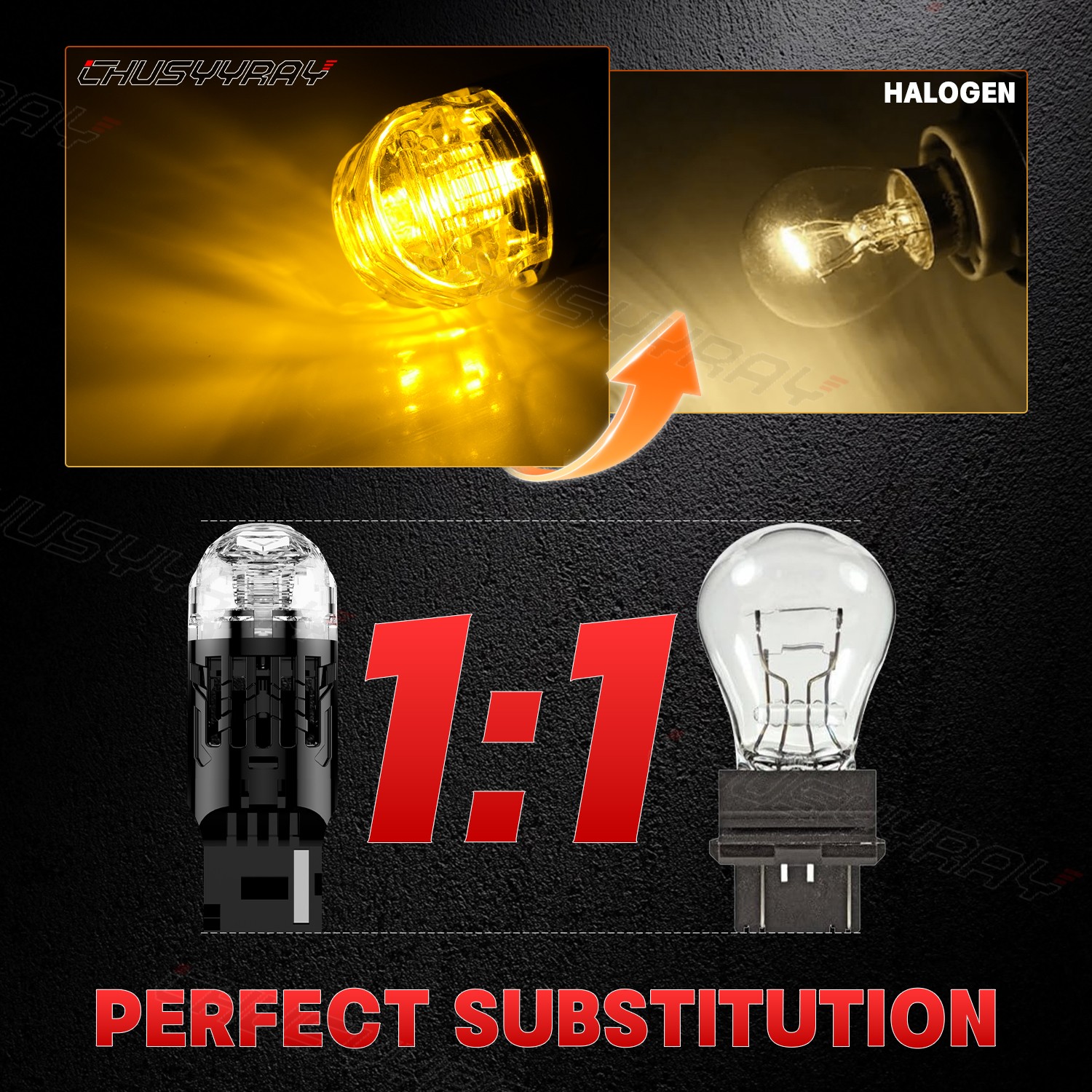 Front/Rear Turn Signal Light White 7443 LED Bulb For Honda Accord Civic 2x